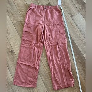 NWT Wild Fable Rust Cargo Pants with Elastic Waist Size M